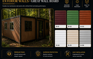 Unidad Modular Expandible con Fachada de Vidrio Grande para Supermercados y Escuelas, Casa de Panel Sándwich Tipo Contenedor de 20/30/40 pies, Personalizable - Product Image 4