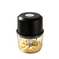 Babyvoedingsgeschikte, multifunctionele, automatische, draadloze elektrische knoflookpers/mixer met drukknop, 260ml capaciteit, voor groenten en fruit