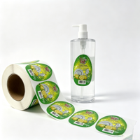 Liquide vaisselle parfumé au citron en bouteille pompe 1L, détergent de cuisine, marque Pure-easy, matériau vinyle, logo personnalisé
