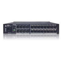 PAKLAM AUDIO EX16-8 Console de mixage numérique professionnelle 16 canaux montée en rack avec effets, console audio analogique (en métal)
