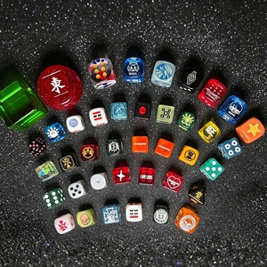 Custom Printed <b>Dice</b> Resin 6 Sides Board <b>Dice</b> Plastic 16mm 25mm 30mm D4 D6 D8 D10 D12 <b>D20</b> Acrylic Story <b>Dice</b> DND for Board Game - Product Image 2