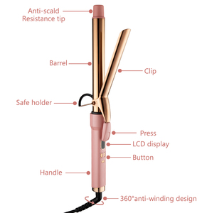 Venta al por mayor de alta calidad de cerámica <span class=keywords><strong>rizador</strong></span> varita profesional <span class=keywords><strong>rizador</strong></span> de cabello <span class=keywords><strong>rizador</strong></span> de hierro - Product Image 5