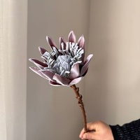 Fleurs artificielles modernes en plastique faites à la main, couleur automne, fleurs de l'empereur, best-seller transfrontalier, haute qualité, durables et réutilisables