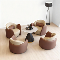 Fauteuil de détente moderne de luxe inclinable, chaise individuelle avec pieds en métal, revêtement en tissu, rembourrage en mousse, réglable, pour salon
