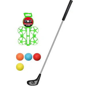 Bola de golfe para crianças, equipamento esportivo de simulação para crianças, conjunto para clube de golfe no jardim da infância