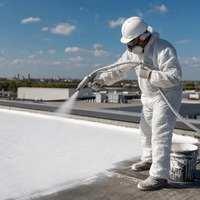 Peinture isolante thermique en aérogel, pulvérisable, ignifuge pour toiture et bâtiment