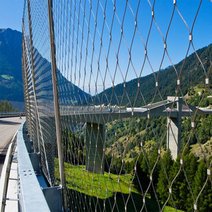 AISI 316 linh hoạt dệt x có xu hướng Cáp Net dây thép không gỉ Dây webnet x-có xu hướng lưới với tay áo cho lan can lan can chuồng - Product Image 4