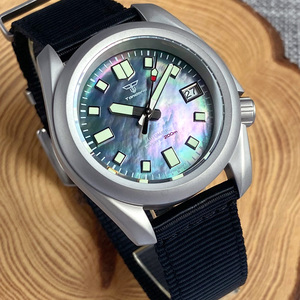 Reloj DE BUCEO automático para hombre Tandorio SKX <span class=keywords><strong>Mod</strong></span> 40mm NH35 movimiento MOP Dial Sandblast Case 200M impermeable luminoso - Product Image 5