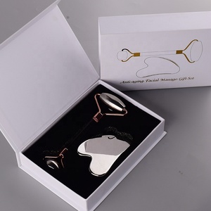 Fábrica de acero inoxidable Gua Sha herramientas faciales logotipo personalizado Metal <span class=keywords><strong>Guasha</strong></span> masaje de raspado para relajar el cuerpo <span class=keywords><strong>Guasha</strong></span> y rodillo - Product Image 4
