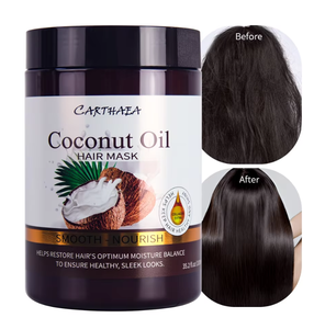 Masque capillaire professionnel à l'huile de coco pour des cheveux lisses, qualité salon, en gros, en stock, fournisseur de Guangzhou - Product Image 1