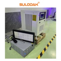 Système de polymérisation UV LED refroidi par eau 1600W 400x150mm 5W/cm² pour four UV, machine de distribution et séchage de peinture UV