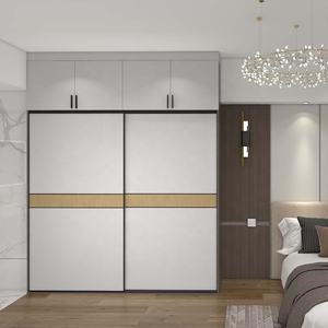 <span class=keywords><strong>Precios</strong></span> de Fábrica, Diseño Moderno con Acabado de Madera, Armario Minimalista de 3 Puertas Corredizas para Dormitorio, Muebles Sencillos para el Hogar de Estilo Indio - Product Image 5