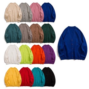 Custom OEM &amp; ODM 16 Colors Long Sleeve Knitted Jacquard <strong>Cardigan</strong> Sweaters V Neck <strong>Men</strong> Clothes Knitted Sweater <strong>Cardigan</strong> <strong>Men</strong> - Product Image 2