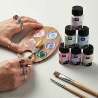 LEQU Happy And Fun - Pigmento Metálico Holográfico de 6 Colores para Manualidades con Resina y Decoración de Uñas