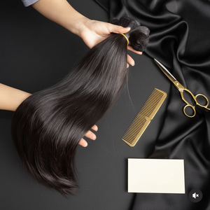 Fasci di Capelli Umani Vergini Indiani 100% Naturali all'Ingrosso - Product Image 4