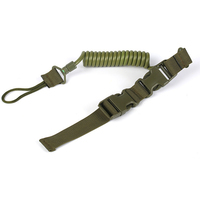 Accessoires de chasse et de tir, sangle télescopique, bungee tactique, sangle de sécurité à ressort, sangle de main