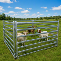 Panneau de clôture agricole galvanisé de qualité supérieure pour enclos à chèvres, avec barre anti-écrasement et goupille robuste pour moutons