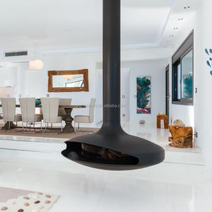 Chimenea Moderna <span class=keywords><strong>de</strong></span> Esquina <span class=keywords><strong>de</strong></span> Vidrio y Madera con Rotación <span class=keywords><strong>de</strong></span> 360 Grados, con Calefacción Decorativa para Uso en Interiores, para Sala <span class=keywords><strong>de</strong></span> Estar y Cocina, <span class=keywords><strong>de</strong></span> Acero al Carbono - Product Image 5
