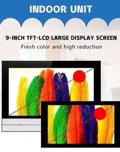 An Ninh chuông cửa với máy ảnh video âm thanh cửa hệ thống liên lạc 4 có dây chuông cửa với màn hình - Product Image 3