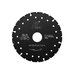 DEYI-disco de corte de diamante soldado al vacío, rueda de corte de aluminio para hormigón y mármol, 4,5 pulgadas, fabricado en china