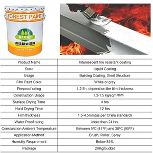 Sơn chịu lửa chống cháy trong lớp phủ lon cung cấp tới 120 phút chống cháy cho thép kết cấu - Product Image 2