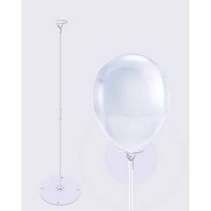 Party Love misura su misura 50cm di plastica supporto per palloncini con Base trasparente e varietà di forme per matrimoni e feste - Product Image 1