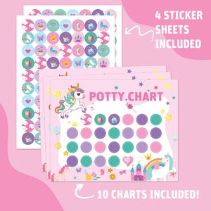 Set de Regalo Interactivo Personalizado para Niñas, Corona de Recompensa, Unicornio, Princesa, Adhesivos Reutilizables, Tabla de Entrenamiento para Ir al Baño para Niñas de 4 a 6 Años - Product Image 2