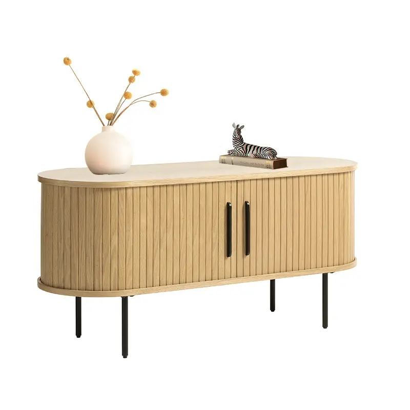 Nieuw Ontwerp Europese Stijl Moderne Woonkamer Meubels Melamine Opbergkast Console Tafel 2 Deurs Mdf Tv Stand Paneel Houten