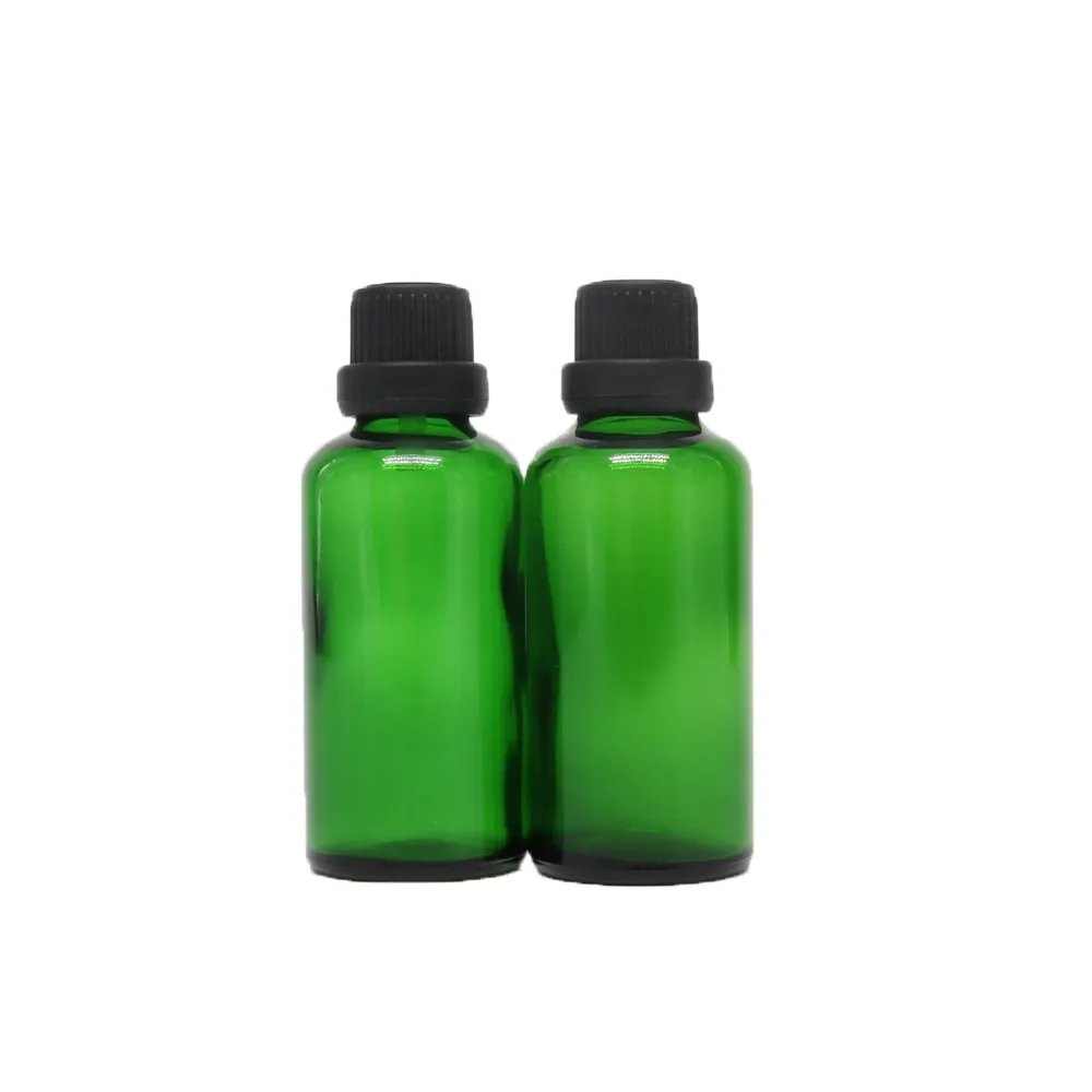 5ml 10ml 15ml 20ml 30ml 50ml 녹색 호박색 유리 에센셜 오일 유로 드로퍼 병 (캡 포함) 및 인서트 드로퍼