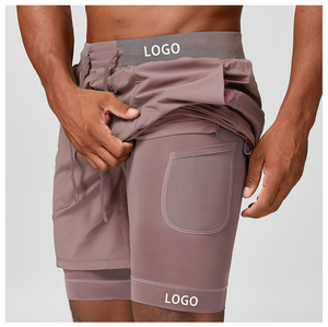 <span class=keywords><strong>Pantalones</strong></span> <span class=keywords><strong>Cortos</strong></span> Deportivos Casuales para <span class=keywords><strong>Hombre</strong></span>, Cintura Elástica, Transpirables, Ligeros, de Secado Rápido, para <span class=keywords><strong>Senderismo</strong></span>, Gimnasio y Deportes Activos - Product Image 1