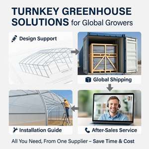 Nouvelle arrivée Verticale préfabriquée pour l'agriculture Verte Maison Blackout Agriculture Serre Kit pour les fermes de champignons - Product Image 6