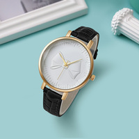 W003 bracelet en cuir charmant Offre Spéciale filles montre Bowknot visage Unique femmes montre-bracelet populaire classique dames montres