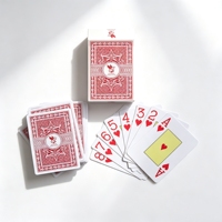 Cartes à jouer de poker personnalisées imprimées, en plastique souple, brillantes, lavables, imperméables, pour la plage, jeu standard, promotionnelles, en gros