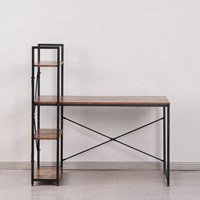 Bureau de haute qualité à prix avantageux, design moderne, plateau en MDF, 4 niveaux, bureau d'ordinateur, table de bureau