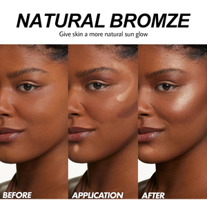 Bronceador y Resaltadores de maquillaje de contorno de piel oscura natural bien mezclado OEM forma líquida Etiqueta Privada para bronceador y resaltador - Product Image 5