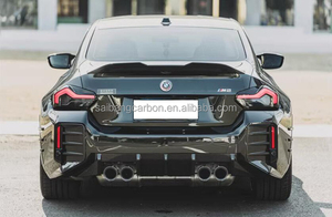 Garniture de pare-chocs arrière en fibre de carbone double face Style MP Attachement neuf pour BMW G87 M2 2023 et plus - Product Image 4