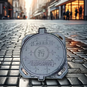 China fabrica tapas y marcos de alcantarilla de hierro dúctil pulido que cumplen con la norma DIN y están certificados según ISO9001:2015 - Product Image 3