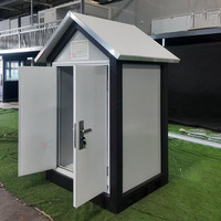 Cabane préfabriquée portable de petite taille en acier pour l'extérieur, rangement d'outils de jardin, abri pour animaux de compagnie, abri d'urgence pour parc extérieur