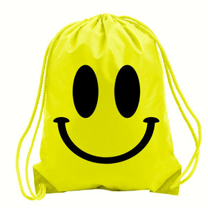 Logo Printed 210D Polyester Promotional Gym Sports Custom Drawstring Backpacks
