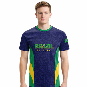 Groothandel 2026WC Brazilië Nationaal Team Voetbalshirt Ademend Materiaal Voetbaluniform T-Shirt Brazilië Voetbal Element Shirt - Product Image 2