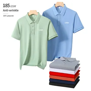 Benutzer definierte Stickerei Polo-Shirts für Männer Polo-T-Shirt Männer Kleidung Baumwolle schlichte Golf-Polo-Shirt