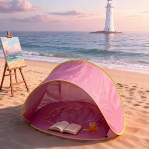 <span class=keywords><strong>Tente</strong></span> de plage pliable légère pour enfants avec protection solaire, installation rapide, idéale pour les jeux en bord de mer et piscine pour bébé – Approvisionnement direct usine - Product Image 3