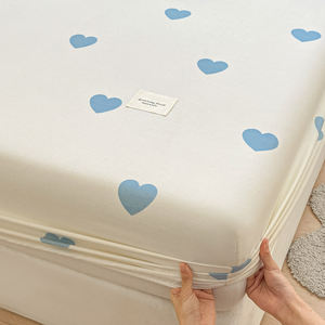 כותנה קלה טיפול מצעים רכים מצוידים מצעים מודפסת מזרון 3 חלקים לבית מותאם - Product Image 4