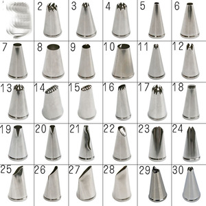 Douille à pâtisserie en acier inoxydable, motif feuille de rose, œillet, herbe, <span class=keywords><strong>six</strong></span> dents, outils de pâtisserie DIY - Product Image 1