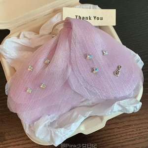 Pince à cheveux nœud en tissu chiffon effet nuage, grande pince à cheveux florale pour cheveux épais, barrette - Product Image 6