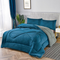 Housse de couette en flanelle, couette polaire, en coton, microfibre, Patchwork, Edredones