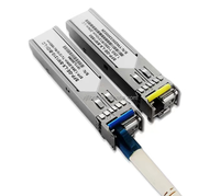 Transceiver SFP Xunjie 1.25G 1310/1550nm Berkualitas Tinggi BIDI LC 20km DFB+PIN untuk Penggunaan Pusat Data POE IP GSM GPRS TCP Modul