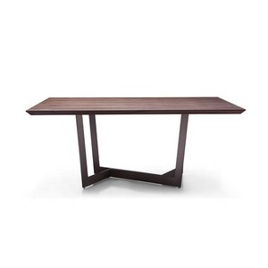 Mesa de Comedor Convertible de Metal de Diseño Minimalista y Alta Calidad, Juego de Mesa de Comedor Rectangular de 6 Plazas para Muebles de Hogar - Product Image 1