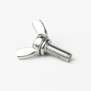 Tornillos de mariposa de acero inoxidable 304 M3 M4 M5 M6 M8 con cabeza de mariposa y ranura, antirrobo, para construcción metálica - Product Image 3