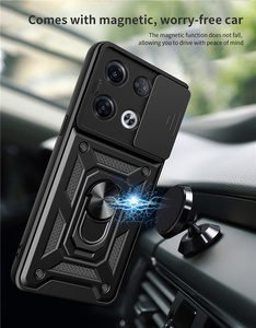 Funda deslizante para cámara de teléfono móvil, carcasa híbrida de TPU suave y dura con soporte, Oppo - Product Image 4